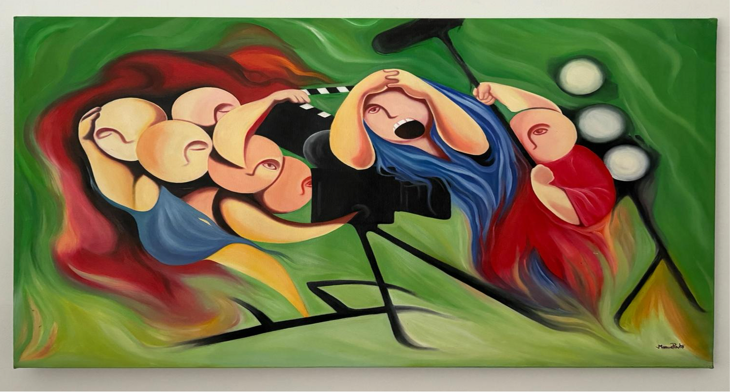 Action - Original canvas print by Manuel Pinto