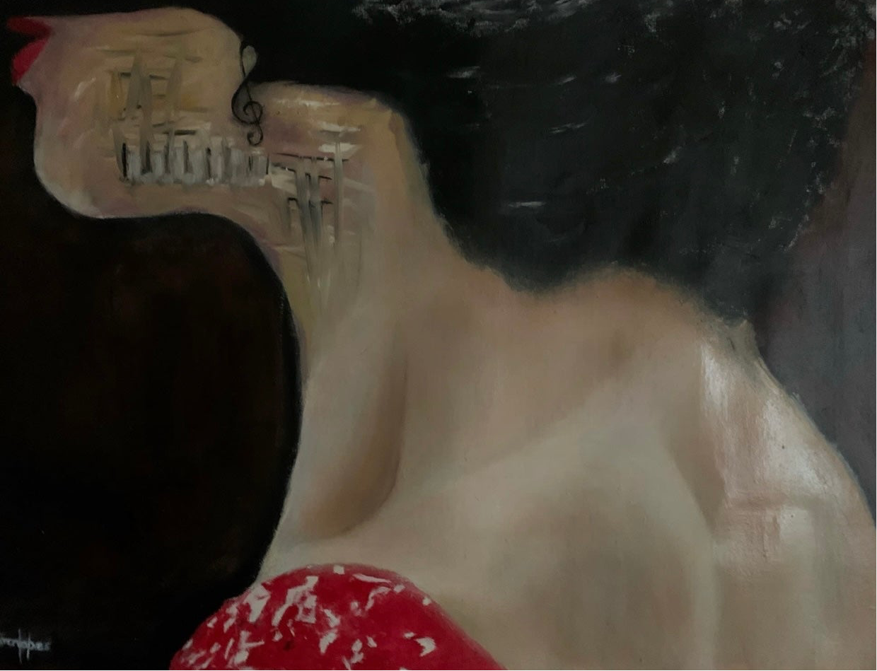 The Pianist - Original Canvas Print