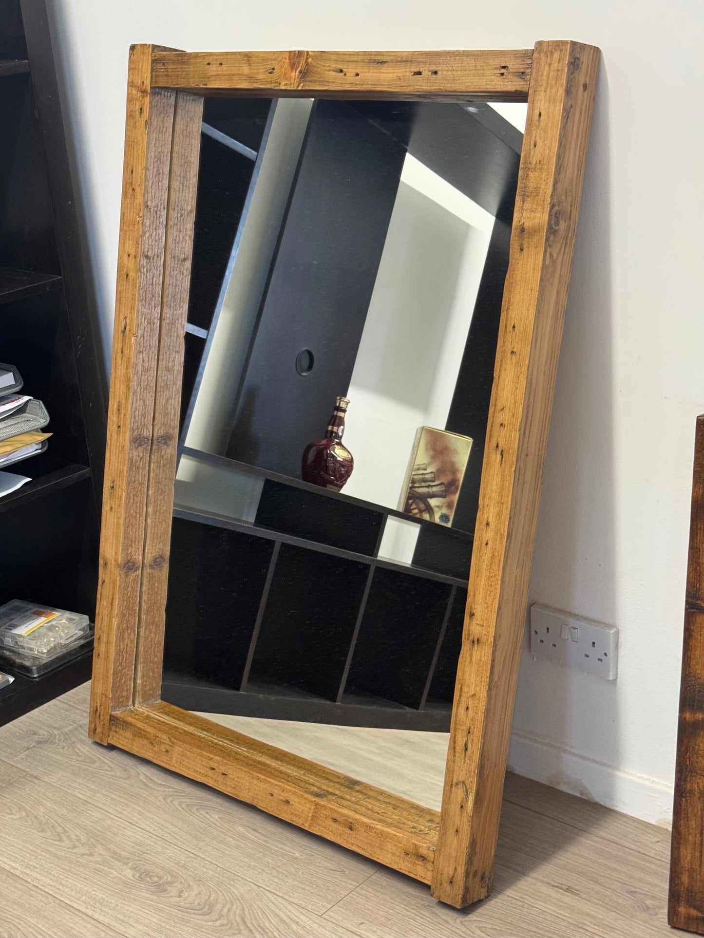 Large wood frame Mirror