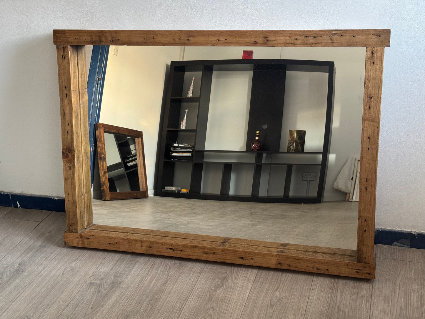 Large wood frame Mirror