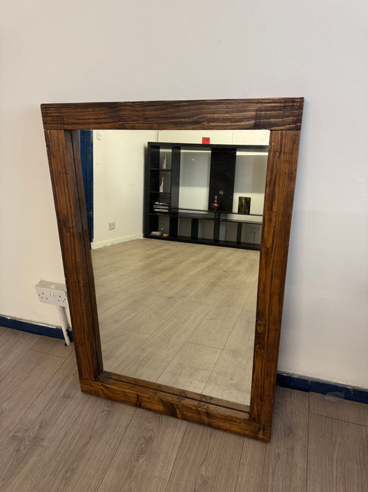 Wood rustic Mirror